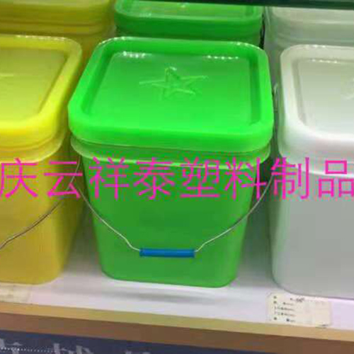 20公斤化肥塑料桶，多種顏（yán）色可供廠家挑選20升方形塑料桶